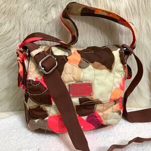 MARC JACOBS Rare Vintage Nylon Flap Shoulder bag/XBody Colorful SUPERNOVA CAMO